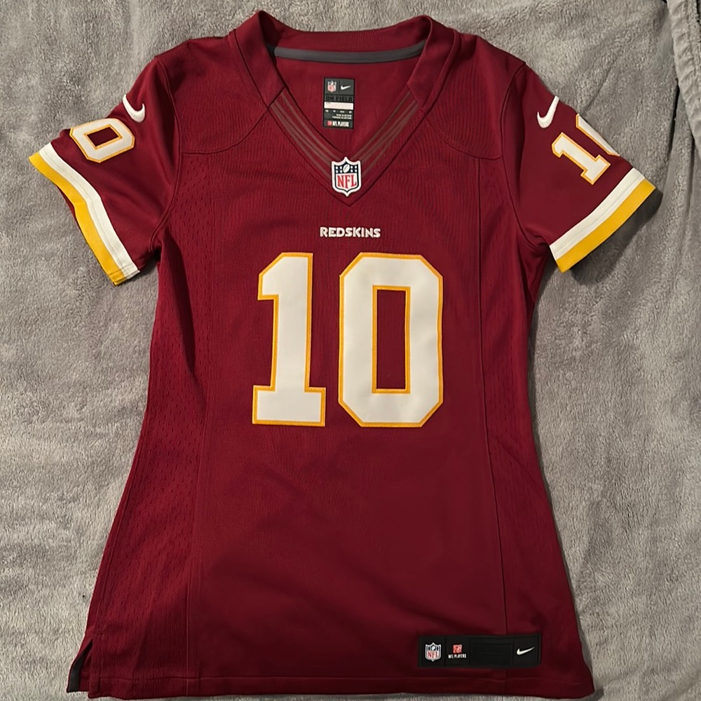 Officially Licensed NFL RG3- Women’s Fitted Football Jersey- Washington Redskins